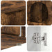Kattenhuis Gerookt eiken 85 x 55 x 50,5 cm Bewerkt hout