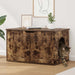 Kattenhuis Gerookt eiken 85 x 55 x 50,5 cm Bewerkt hout