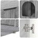 Kattenhuis Grijs Sonoma 85 x 55 x 50,5 cm Bewerkt hout