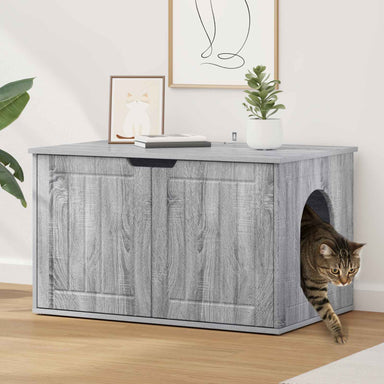 Kattenhuis Grijs Sonoma 85 x 55 x 50,5 cm Bewerkt hout