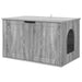 Kattenhuis Grijs Sonoma 85 x 55 x 50,5 cm Bewerkt hout