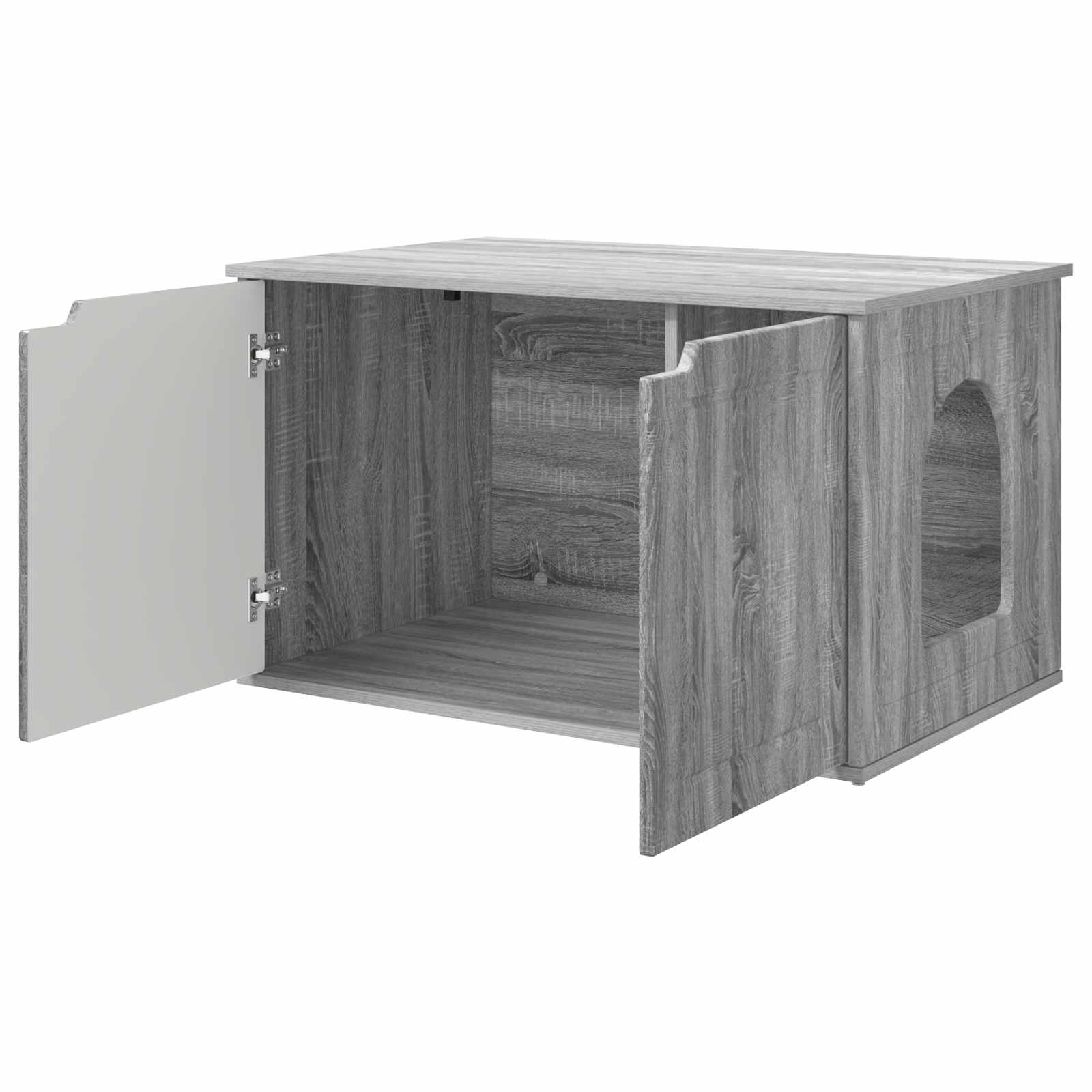 Kattenhuis Grijs Sonoma 85 x 55 x 50,5 cm Bewerkt hout