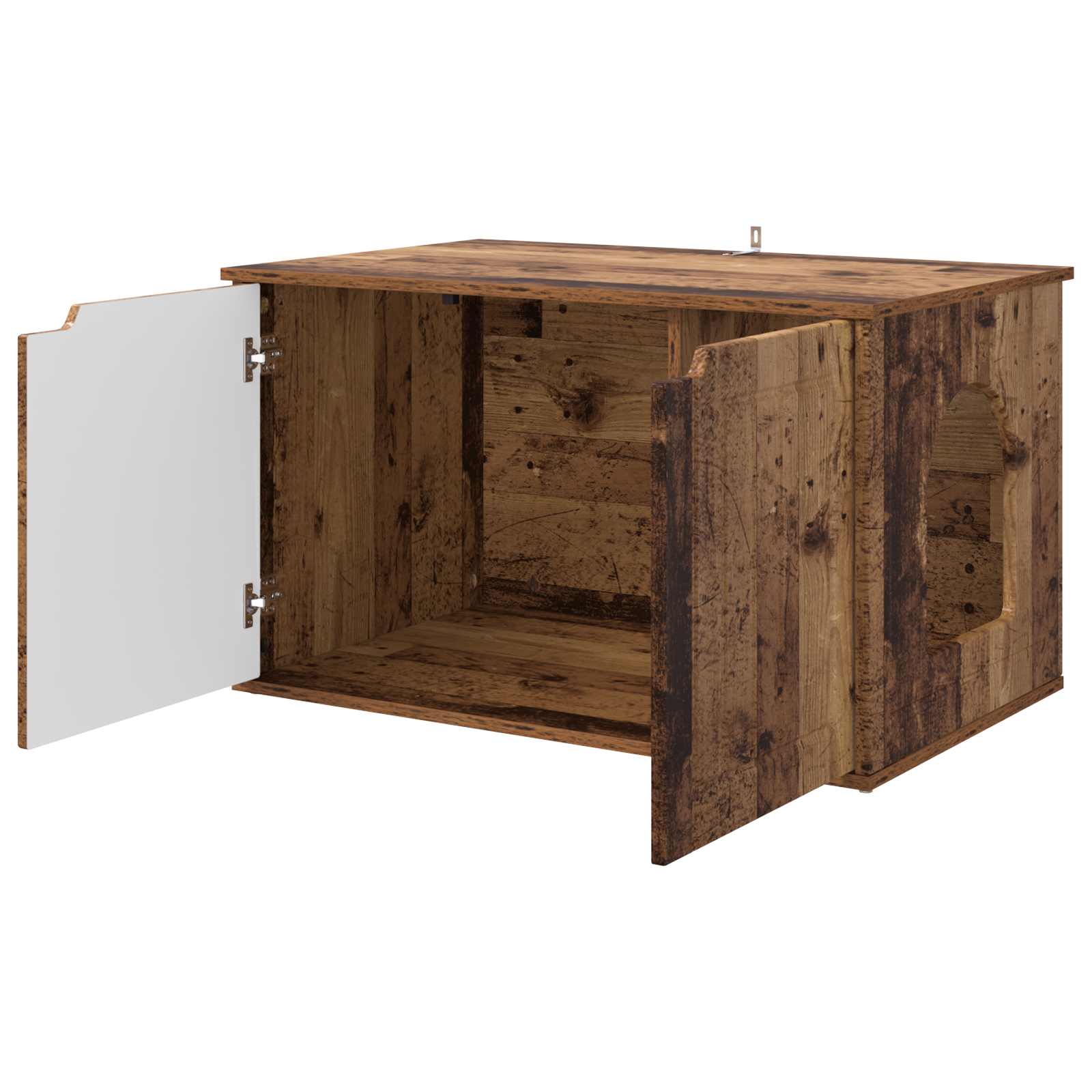 Kattenhuis Oudhout 85 x 55 x 50,5 cm Bewerkt hout