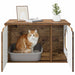 Kattenhuis Oudhout 85 x 55 x 50,5 cm Bewerkt hout