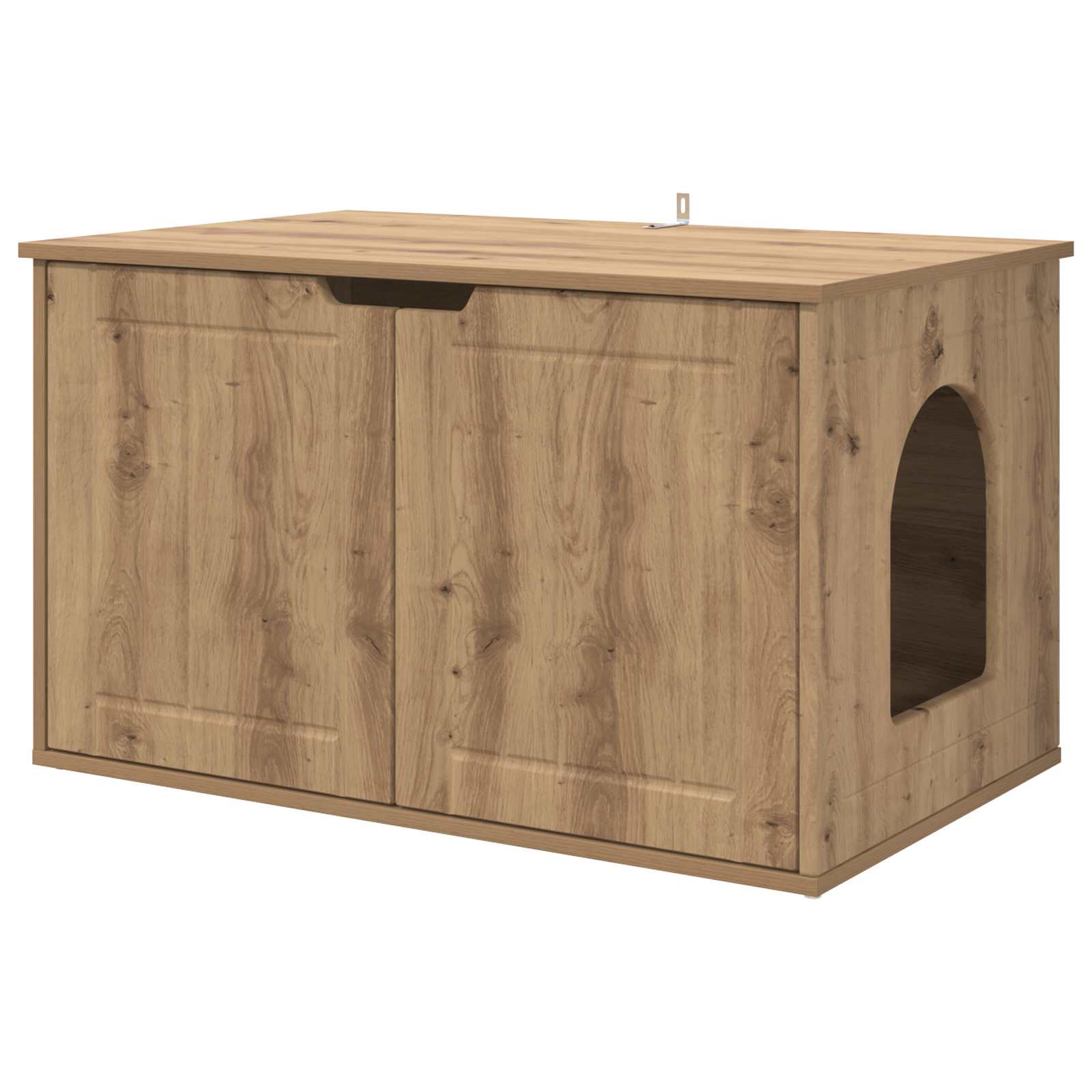 Kattenhuis Ambachtelijk eiken 85 x 55 x 50,5 cm Bewerkt hout