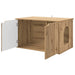 Kattenhuis Ambachtelijk eiken 85 x 55 x 50,5 cm Bewerkt hout