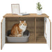 Kattenhuis Ambachtelijk eiken 85 x 55 x 50,5 cm Bewerkt hout
