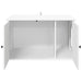 Kattenhuis Wit 85 x 55 x 50,5 cm Bewerkt hout