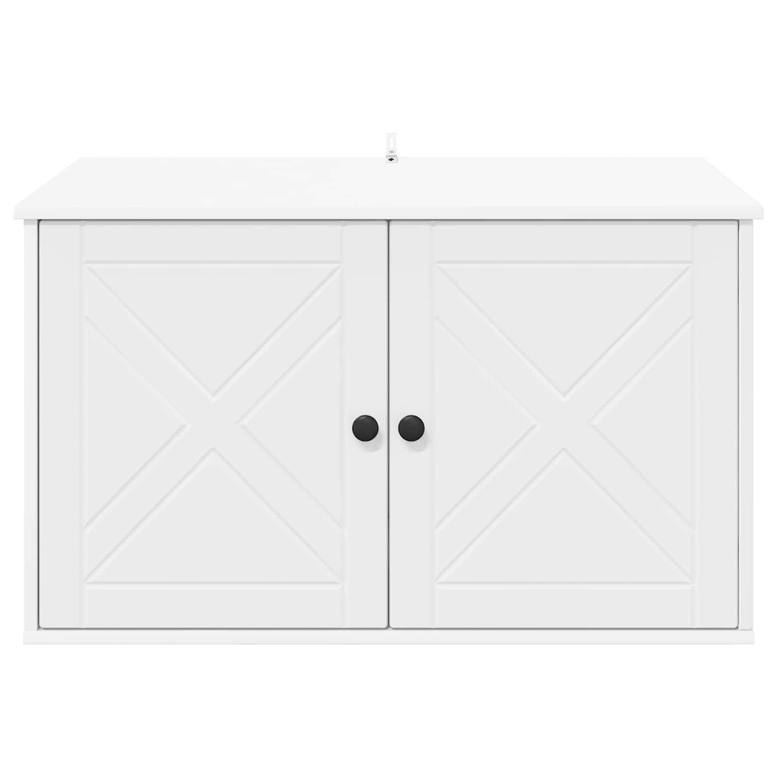 Kattenhuis Wit 85 x 55 x 50,5 cm Bewerkt hout