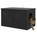 Kattenhuis Zwart 85 x 55 x 50,5 cm Bewerkt hout