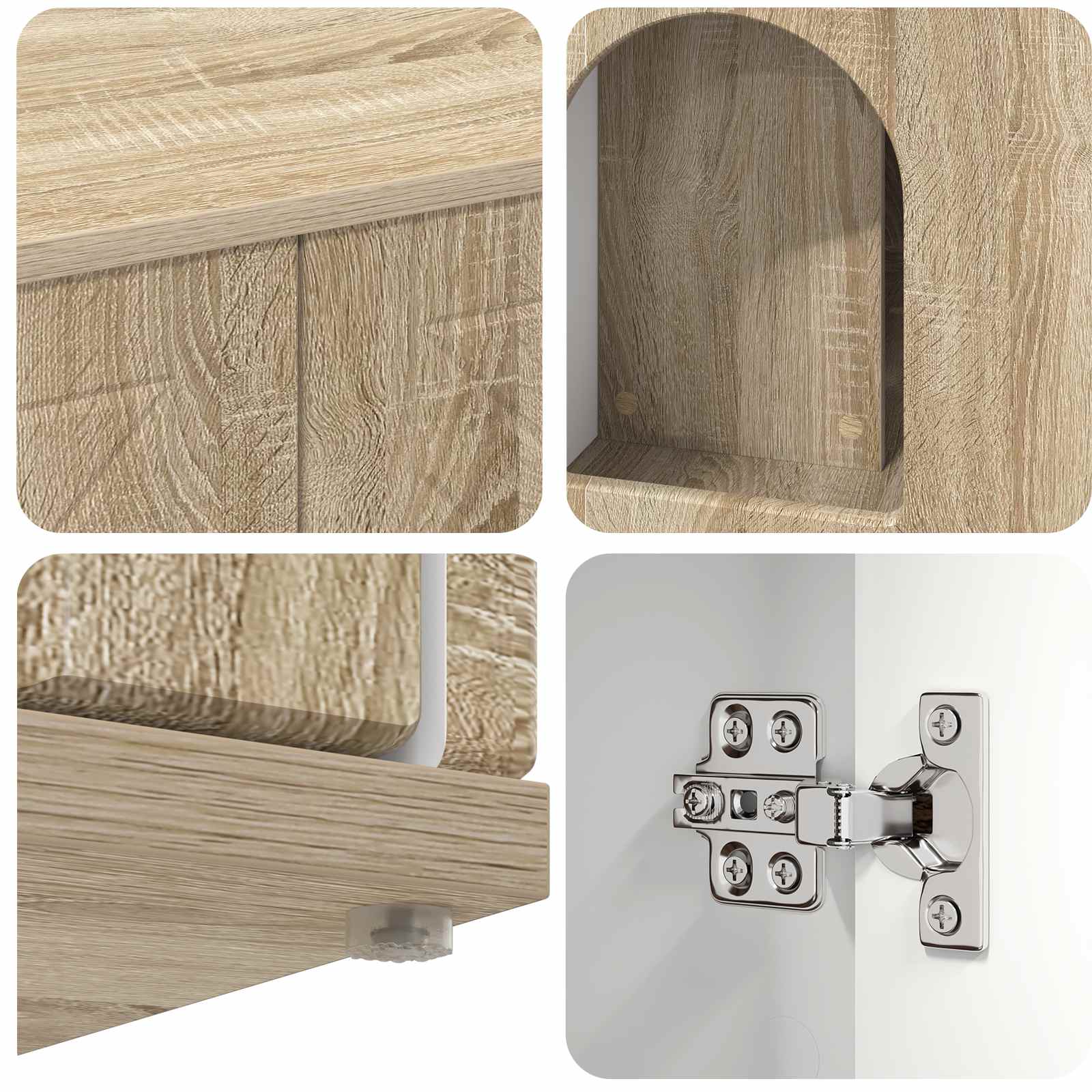 Kattenhuis Sonoma 85 x 55 x 50,5 cm Bewerkt hout