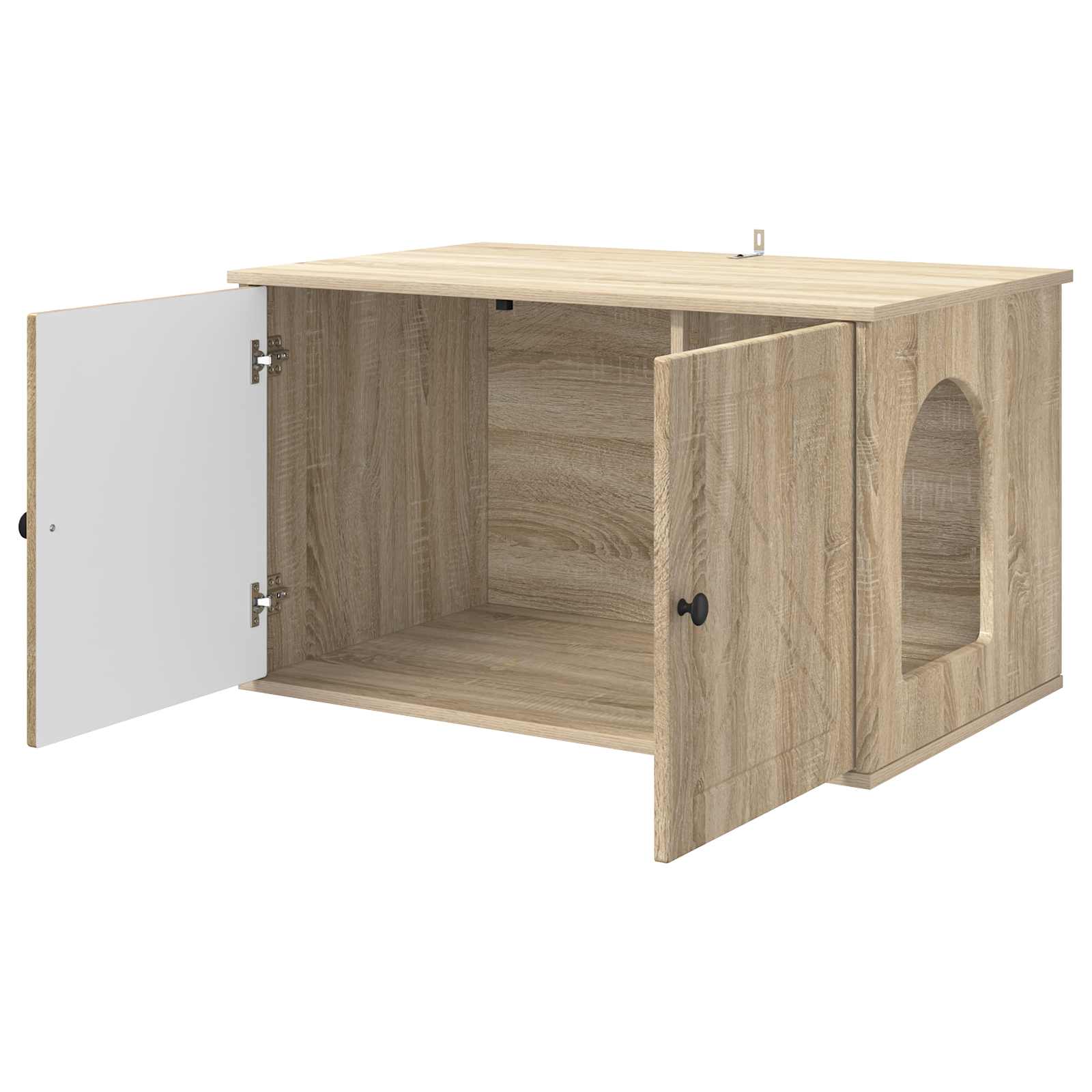 Kattenhuis Sonoma 85 x 55 x 50,5 cm Bewerkt hout