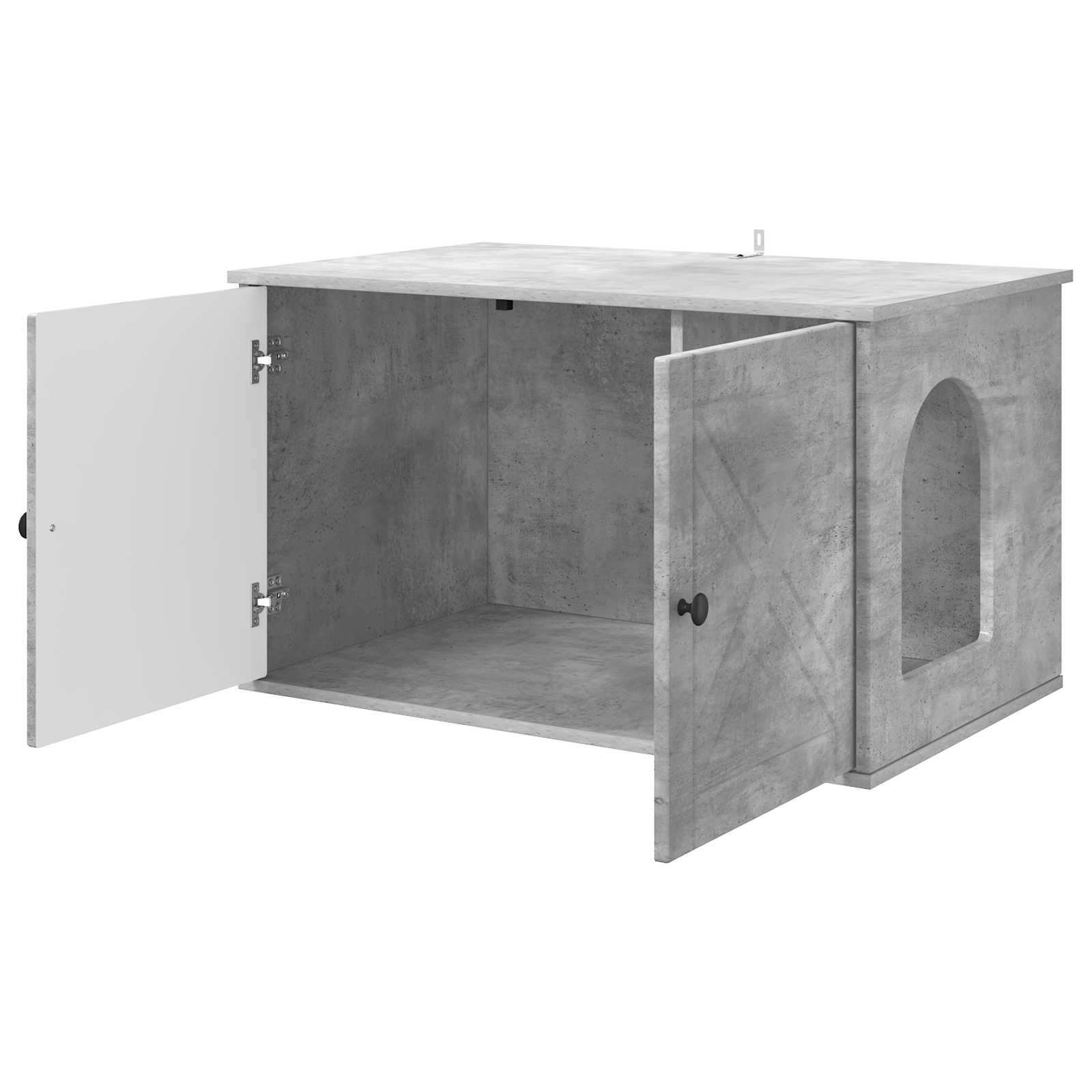 Kattenhuis Beton 85 x 55 x 50,5 cm Bewerkt hout