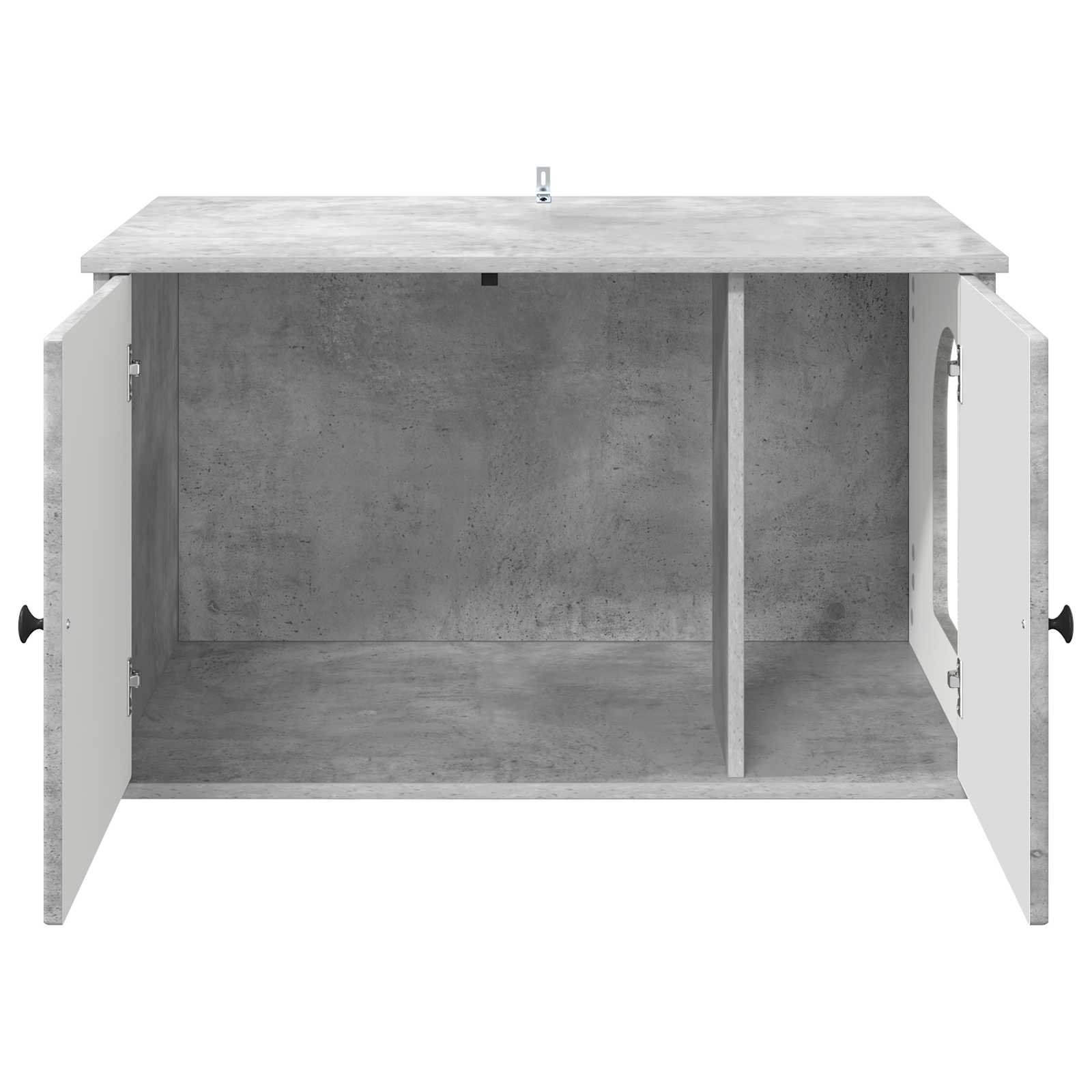 Kattenhuis Beton 85 x 55 x 50,5 cm Bewerkt hout