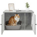 Kattenhuis Beton 85 x 55 x 50,5 cm Bewerkt hout