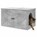 Kattenhuis Beton 85 x 55 x 50,5 cm Bewerkt hout
