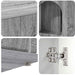 Kattenhuis Grijs Sonoma 85 x 55 x 50,5 cm Bewerkt hout
