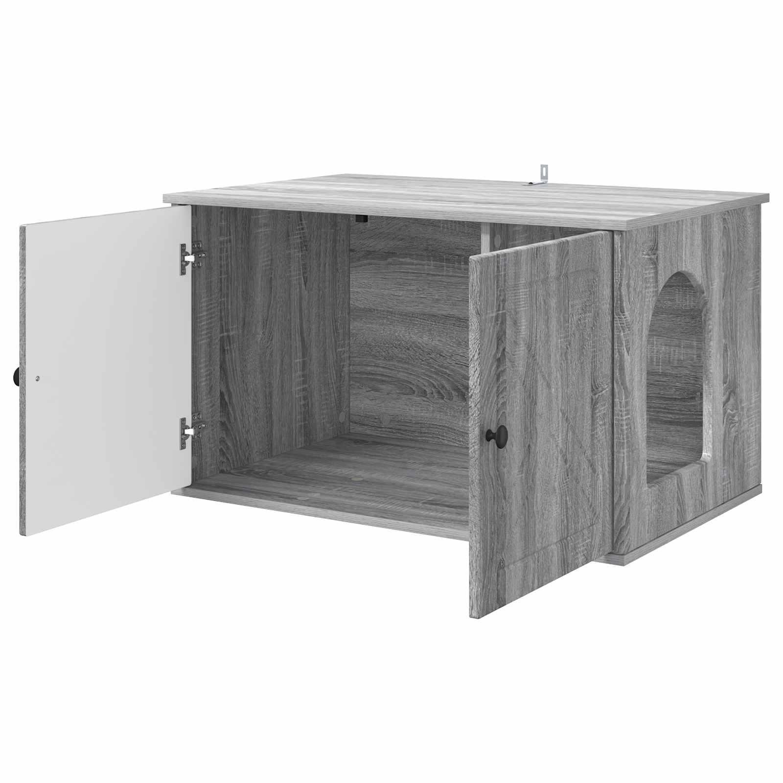 Kattenhuis Grijs Sonoma 85 x 55 x 50,5 cm Bewerkt hout