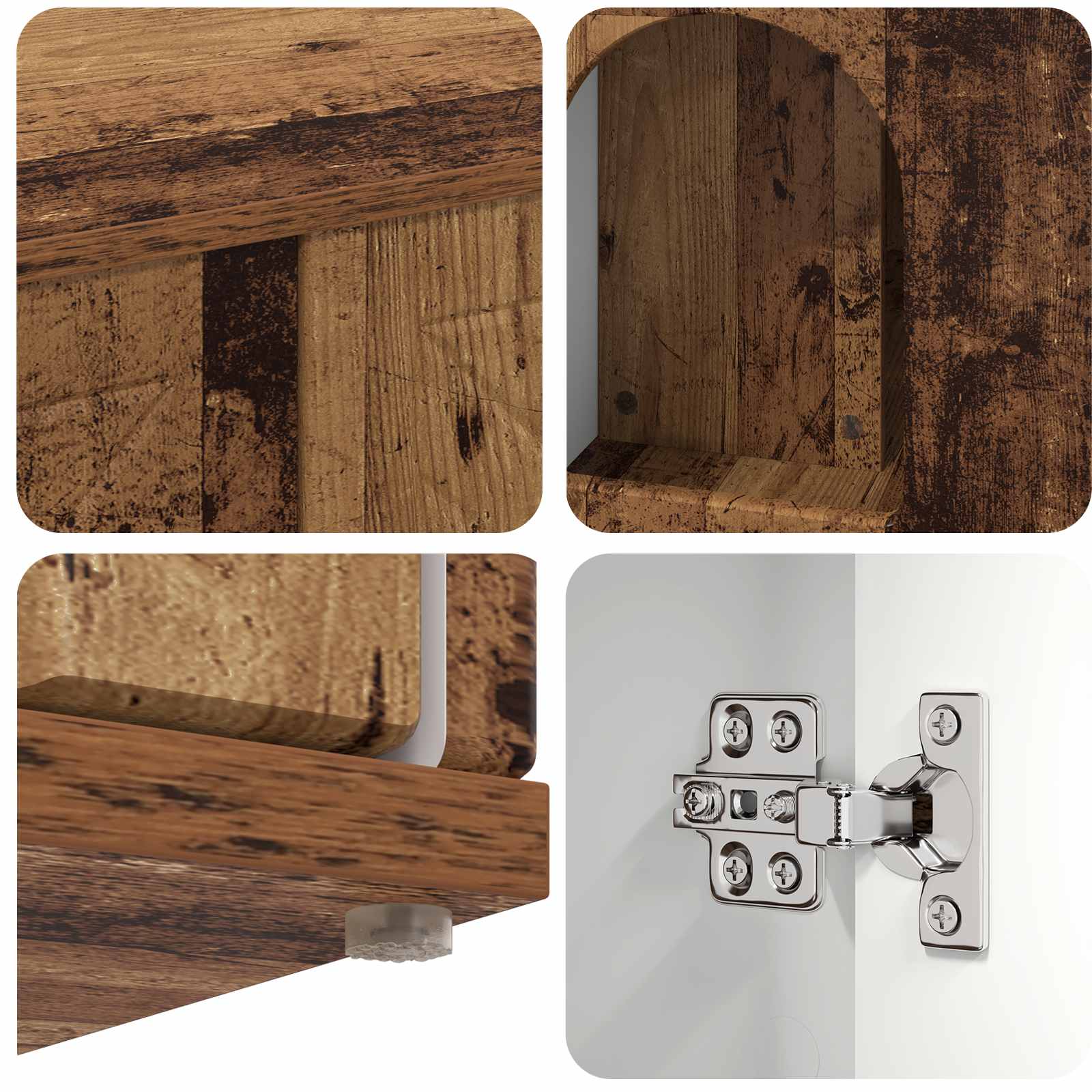 Kattenhuis Oudhout 85 x 55 x 50,5 cm Bewerkt hout