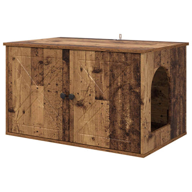 Kattenhuis Oudhout 85 x 55 x 50,5 cm Bewerkt hout