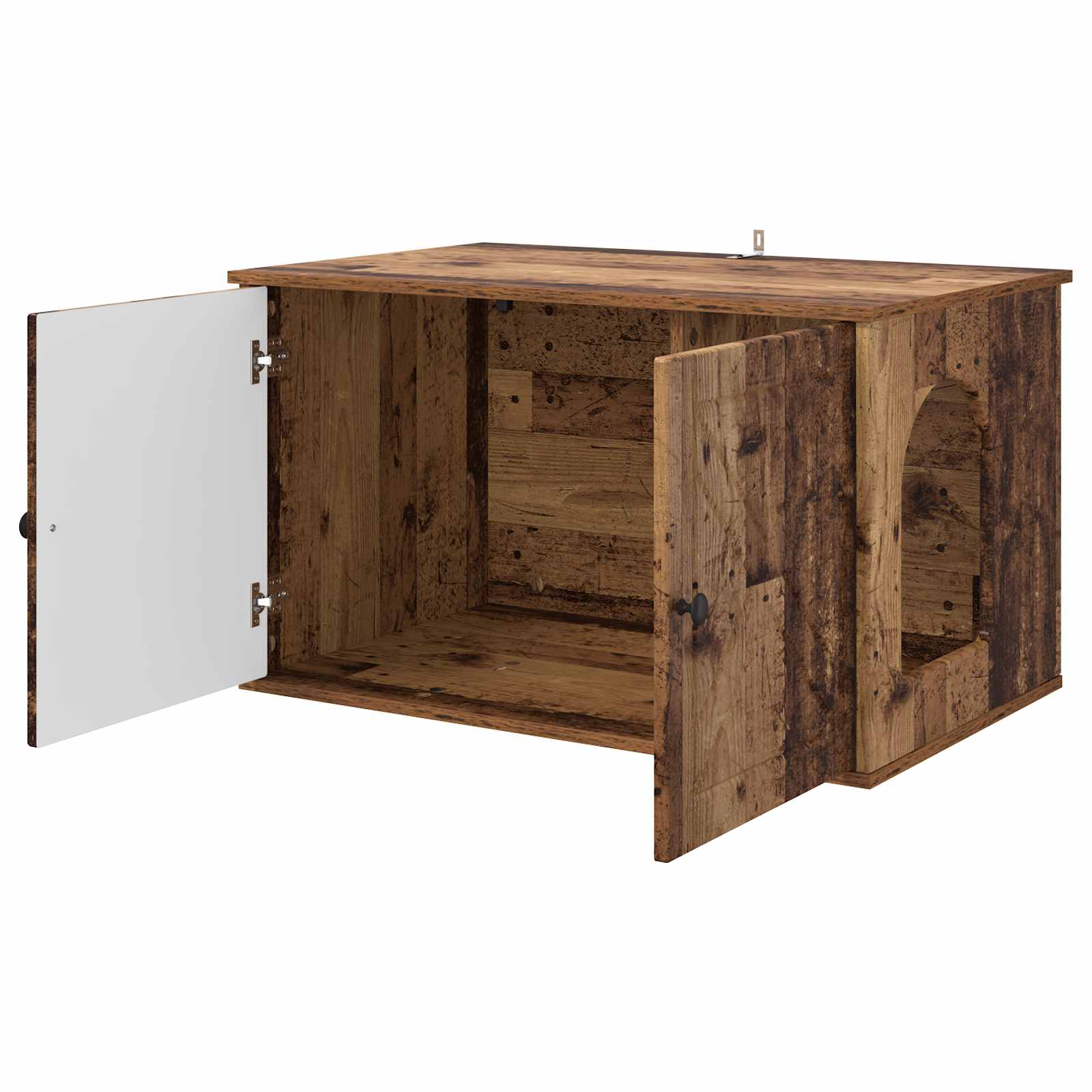 Kattenhuis Oudhout 85 x 55 x 50,5 cm Bewerkt hout