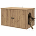 Kattenhuis Ambachtelijk eiken 85 x 55 x 50,5 cm Bewerkt hout