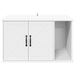 Kattenhuis Wit 85 x 55 x 50,5 cm Bewerkt hout