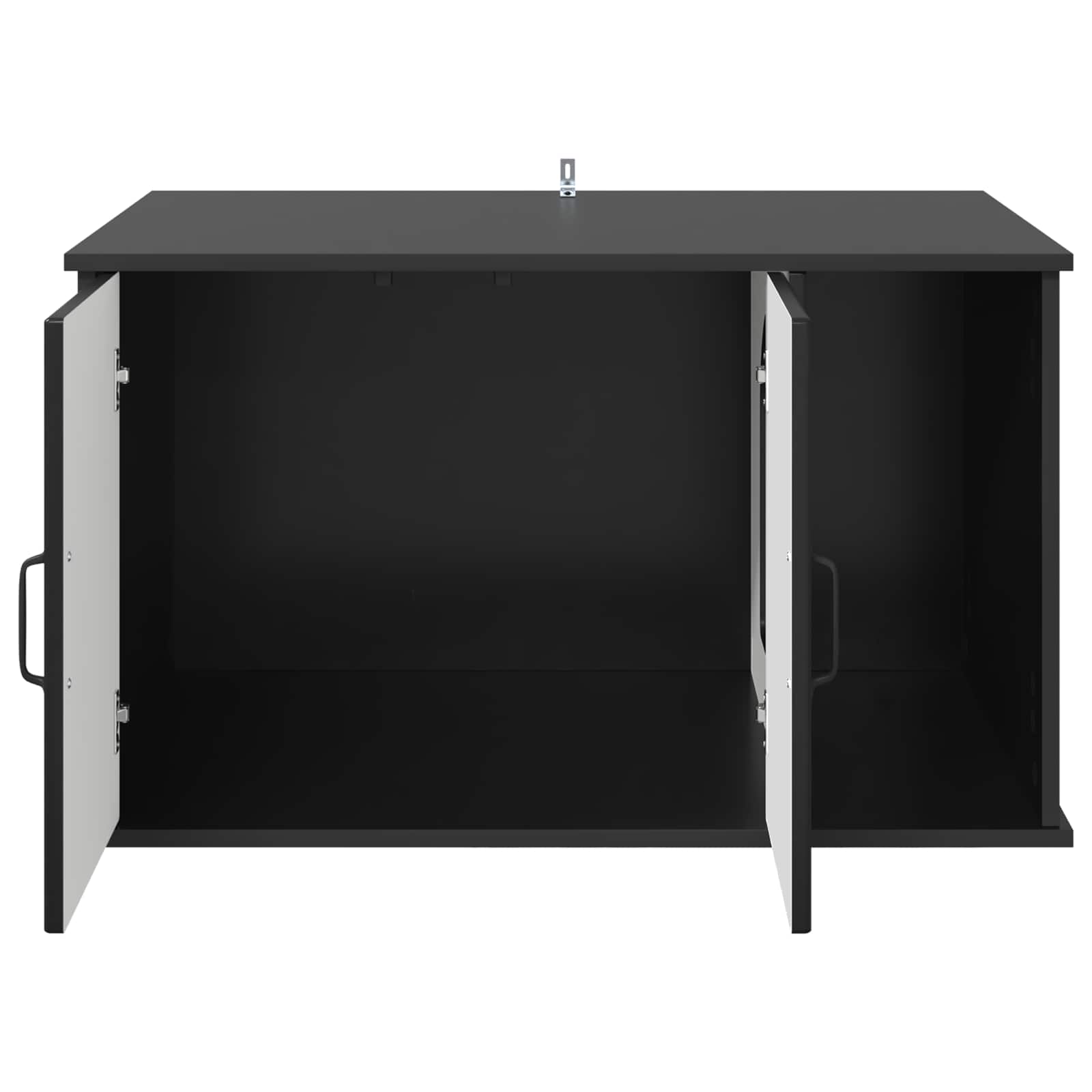 Kattenhuis Zwart 85 x 55 x 50,5 cm Bewerkt hout