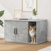 Kattenhuis Beton 85 x 55 x 50,5 cm Bewerkt hout