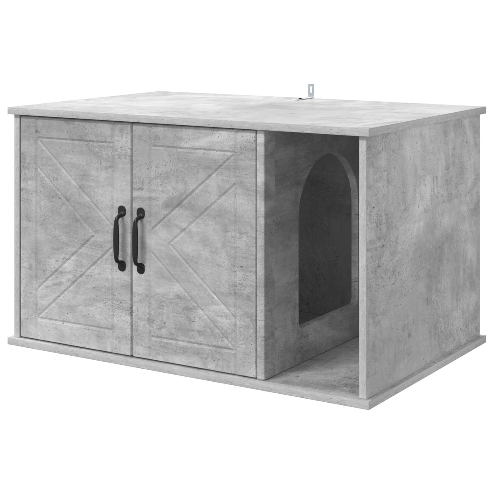 Kattenhuis Beton 85 x 55 x 50,5 cm Bewerkt hout