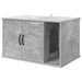 Kattenhuis Beton 85 x 55 x 50,5 cm Bewerkt hout