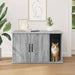 Kattenhuis Grijs Sonoma 85 x 55 x 50,5 cm Bewerkt hout