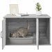 Kattenhuis Grijs Sonoma 85 x 55 x 50,5 cm Bewerkt hout