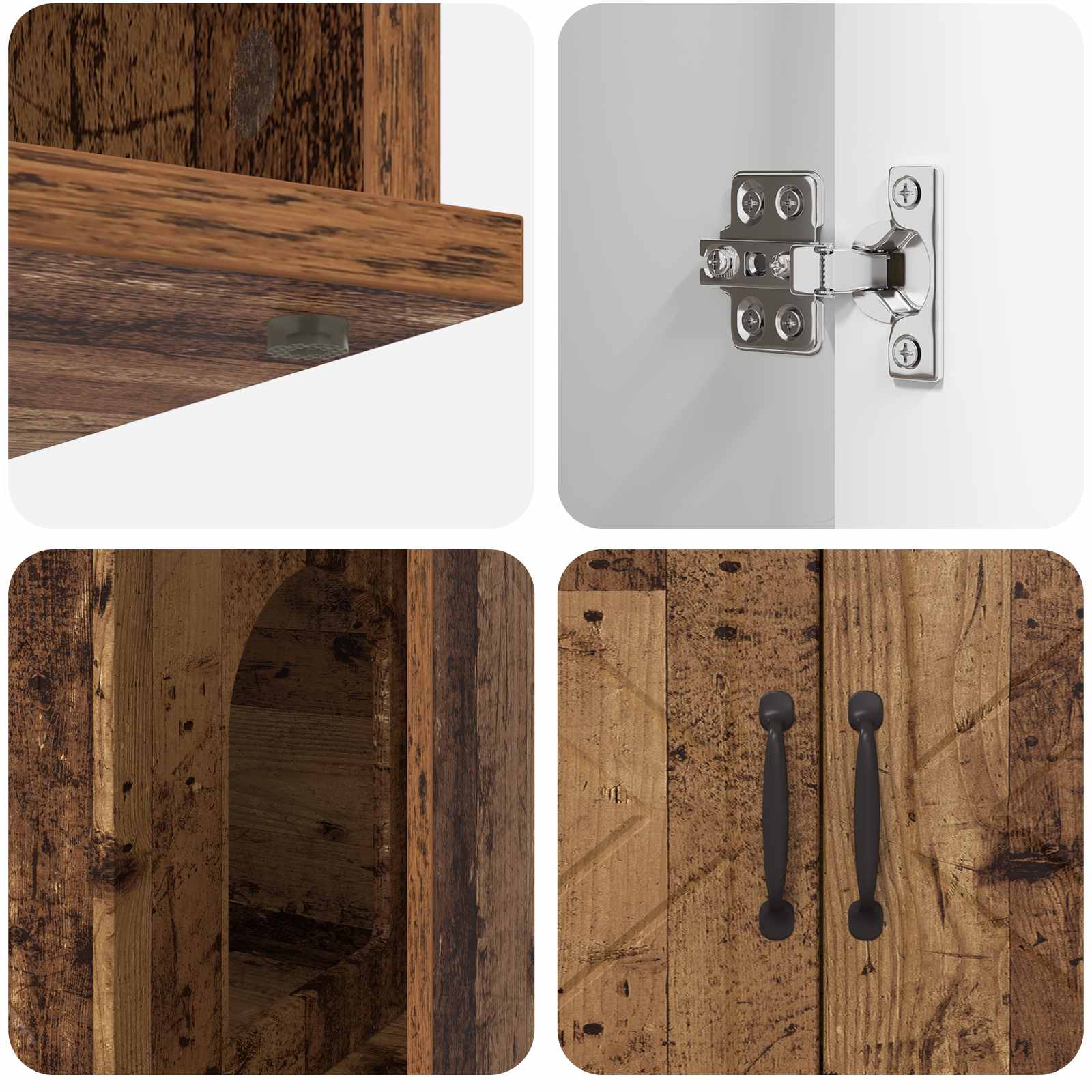 Kattenhuis Oudhout 85 x 55 x 50,5 cm Bewerkt hout