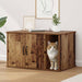 Kattenhuis Oudhout 85 x 55 x 50,5 cm Bewerkt hout