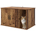 Kattenhuis Oudhout 85 x 55 x 50,5 cm Bewerkt hout