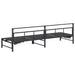Ligstoel Zwart 200 x 62 x 59,5 cm Textileen