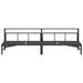 Ligstoel Zwart 200 x 62 x 59,5 cm Textileen