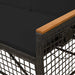 Tuin ligbankset Zwart 164 x 164 x 112 cm Poly Rattan en Staal
