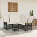 Tuin ligbankset Zwart en Cream Wit 164 x 164 x 112 cm