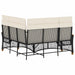 Tuin ligbankset Zwart en Cream Wit 164 x 164 x 112 cm