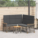 Tuin ligbankset Grijs en Donkergrijs 164 x 164 x 112 cm