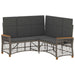 Tuin ligbankset Grijs en Donkergrijs 164 x 164 x 112 cm