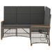 Tuin ligbankset Grijs en Donkergrijs 164 x 164 x 112 cm
