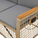 Tuin ligbankset Beige en Licht Grijs 164 x 164 x 112 cm