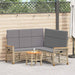 Tuin ligbankset Beige en Licht Grijs 164 x 164 x 112 cm