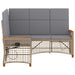 Tuin ligbankset Beige en Licht Grijs 164 x 164 x 112 cm
