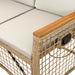 Tuin ligbankset Beige en Crème Wit 164 x 164 x 112 cm