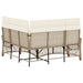 Tuin ligbankset Beige en Crème Wit 164 x 164 x 112 cm