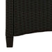 Tuinbank met kussen Zwart 105 x 60 x 112 cm Staal en Polyester